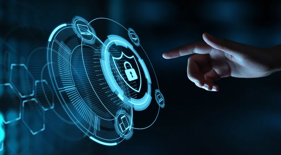 Finger, der versucht, einen Code einzugeben