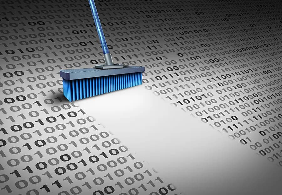 Broom führt eine Datenlöschung durch