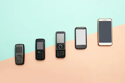 Fünf verschiedene Arten von Mobiltelefonen